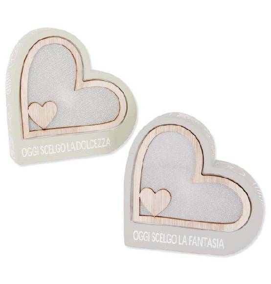 Bomboniera Nozze Lampada Led cuore in terracotta originale e unica 2025